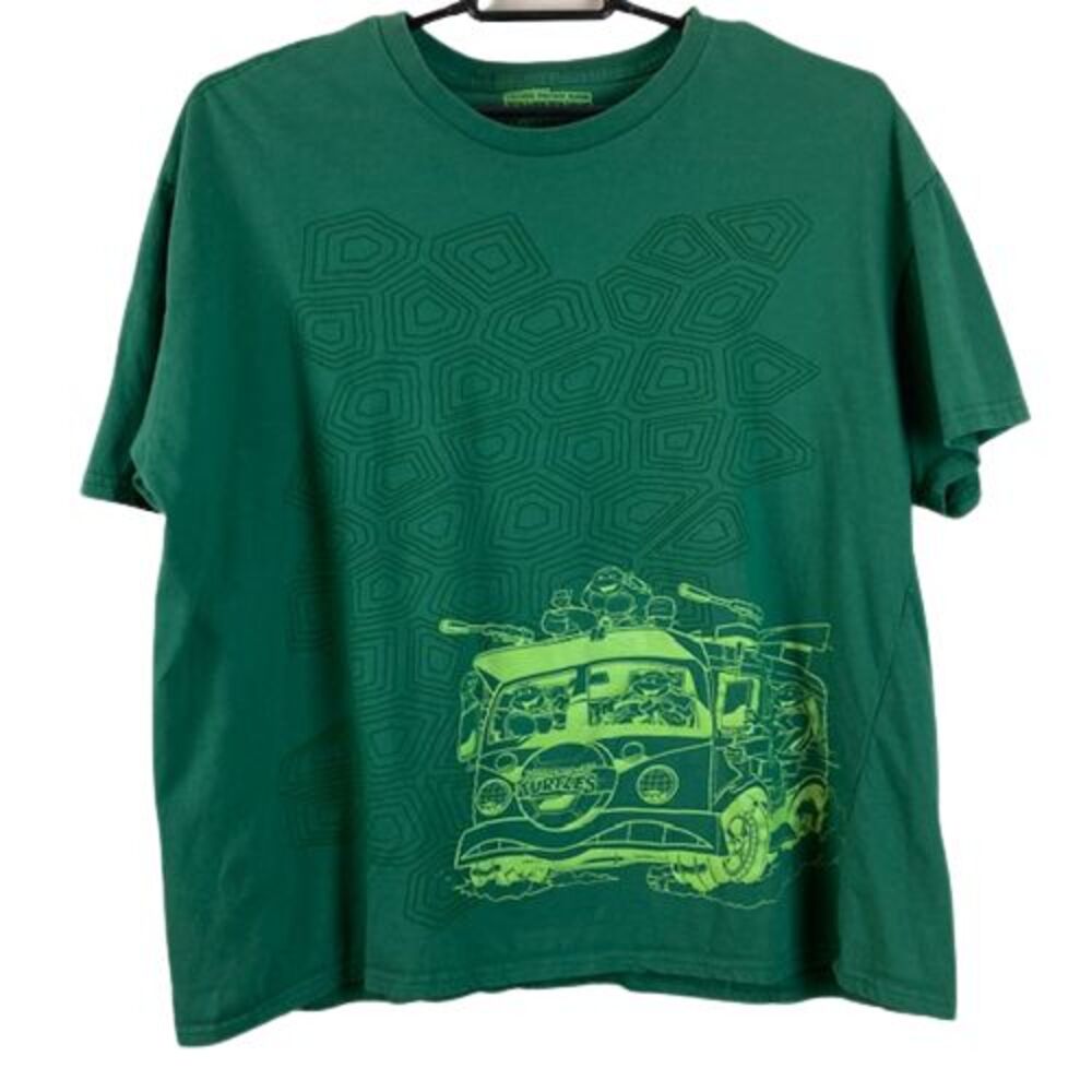 Nickeloden Teenage Mutant Ninja Turtle Short Sleeve T shirt Boys 2XL Green